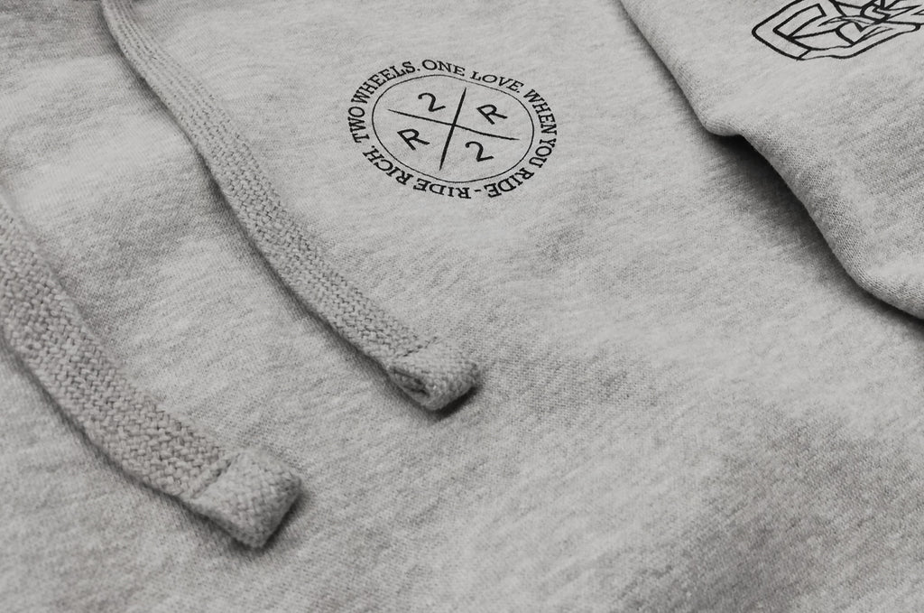 The Motto Pullover Hoodie {Heather Grey}