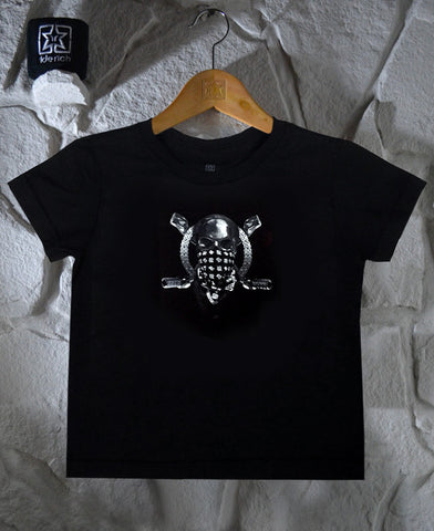 Chrome & Bones Toddler Tee View 1 - Motorcycle Baby Clothing